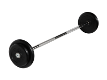 Штанга неразборная &quot;Barbell&quot; с чёрными дисками d 25 мм, 20 кг