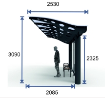 Остановочный павильон "Прайм-6" Остановочный павильон "Прайм-6"