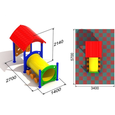 Детский игровой комплекс Паровозик 1, фото 3