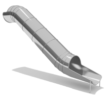 Горка из нержавеющей стали ГГТН-765.2000.003 для детской площадки Горка из нержавеющей стали ГГТН-765.2000.003 для детской площадки