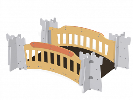 Детский лаз Мостик Romana 115.71.00 для детской площадки, фото 1