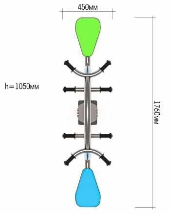 Качели-балансир ЛД041203 для детской площадки, фото 2