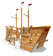 Игровой комплекс Эко VST 0006 для детской площадки Игровой комплекс Эко VST 0006 для детской площадки