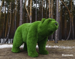 Топиари медведь Муни - газон Deluxe/Deluxe Green, фото 5
