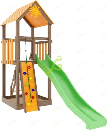 Детская площадка IgraGrad Крафт Pro 4 с трубой мод.2, фото 4