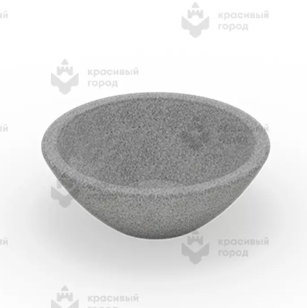 Вазон «Чаша» с мраморной крошкой, фото 1