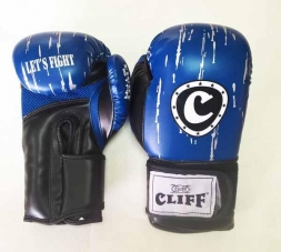 Перчатки бокс FIGHT STAR (DX) 14 oz синие