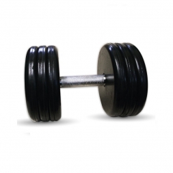 Гантель Barbell 38 кг классик с вращающейся ручкой хром