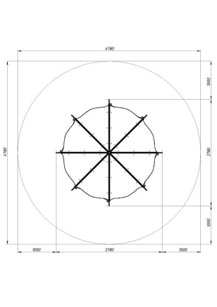 Песочный дворик Пагода Карнавал (Шапито) - ИО 6.01.02-20, фото 3