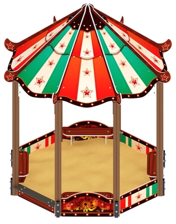 Песочный дворик Пагода Карнавал (Шапито) - ИО 6.01.02-20, фото 1