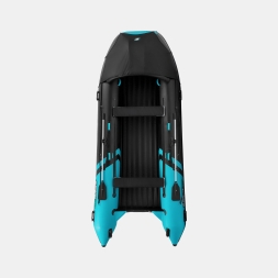 Gladiator E 450 PRO AIR черно-бирюзовый моторная лодка ПВХ, фото 4
