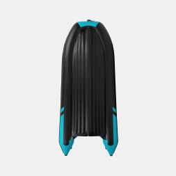 Gladiator E 450 PRO AIR черно-бирюзовый моторная лодка ПВХ, фото 5