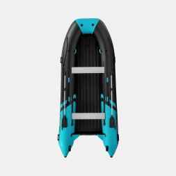 Gladiator E 450 PRO AIR черно-бирюзовый моторная лодка ПВХ, фото 3