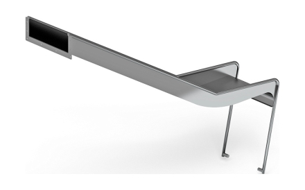 Горка из нержавеющей стали приставная 1500 SNP 1500.470-02, фото 4