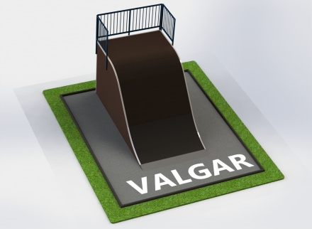 Квотерпайп роулин, разгонная горка волна, фото 1