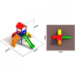 Детская игровая площадка Царь Горы 1.1, фото 3 Детская игровая площадка Царь Горы 1.1, фото 3