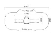 Горка двойная Слоненок 08411 для детской площадки Горка двойная Слоненок 08411 для детской площадки
