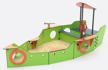 Песочный дворик Кораблик BB-08.05 для детской площадки, фото 2