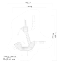 Игровой комплекс Эко 0712092 для детской площадки Игровой комплекс Эко 0712092 для детской площадки