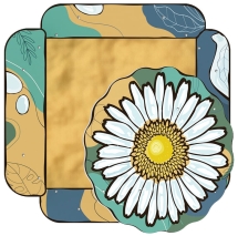 Песочница с навесом Ромашка (Пастель) - ИО 5.01.16-01