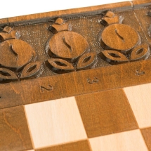 Шахматы + нарды резные с гранатами 60, Haleyan Шахматы + нарды резные с гранатами 60, Haleyan