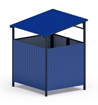 Навес контейнерной площадки для мусора (1 секция) МФ 55.02.02.1-03