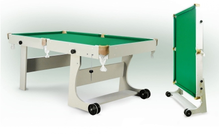 Бильярдный стол - Компакт Лайт 5 Футов, Русская пирамида, ЛДСП 16 мм, фото 2