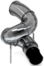 Горка тоннельная винтовая 2000 нержавеющая сталь SNST 2000.764 Горка тоннельная винтовая 2000 нержавеющая сталь SNST 2000.764