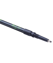 Палки для скандинавской ходьбы Longway, 77-135 см, 2-секционные, чёрный/ярко-зелёный