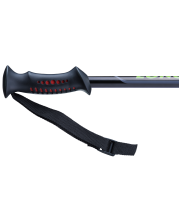 Палки для скандинавской ходьбы Longway, 77-135 см, 2-секционные, чёрный/ярко-зелёный