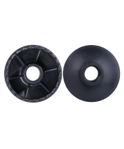 Палки для скандинавской ходьбы Longway, 77-135 см, 2-секционные, чёрный/ярко-зелёный