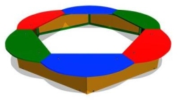 Детская песочница Ромашка СКИ 050 для игровой площадки