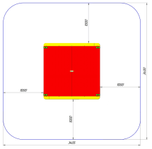 Песочница ПС-01К4 с крышкой для детской площадки Песочница ПС-01К4 с крышкой для детской площадки