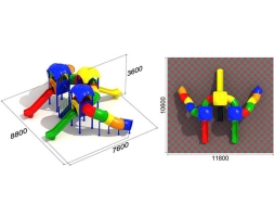 Детская игровая площадка Улитка 2.2.1, фото 2 Детская игровая площадка Улитка 2.2.1, фото 2