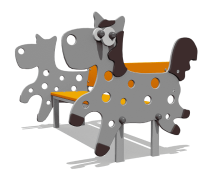 Скамейка детская Лошадка ВСТ 5293 для игровой площадки Скамейка детская Лошадка ВСТ 5293 для игровой площадки