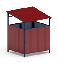 Навес контейнерной площадки для мусора (1 секция) МФ 55.02.02.1-04