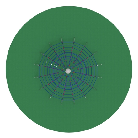 Пирамида - СК 2.05.02-РК сетка на резиновое покрытие, фото 2