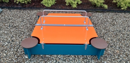 Песочница с крышкой для детской площадки, фото 2