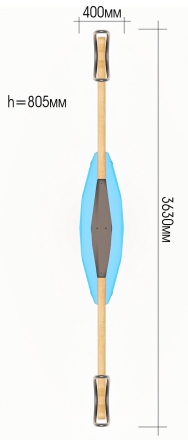 Качели-балансир ЛД041001 для детской площадки, фото 2