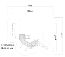 Игровой комплекс Эко 0712082 для детской площадки Игровой комплекс Эко 0712082 для детской площадки