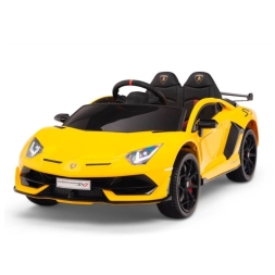 Электромобиль Lamborghini Aventador SVJ 12V HL328 желтый, фото 7