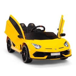 Электромобиль Lamborghini Aventador SVJ 12V HL328 желтый, фото 3