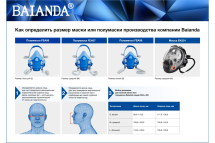 Защитный респиратор|полумаска BAIANDA FEA 07 размер средний/М FEA07