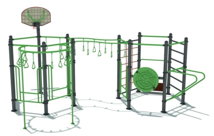 Гимнастический комплекс ГК-005 для уличных спортивных площадок, фото 1