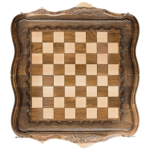 Шахматы + Нарды резные "Арарат 2" 60, Ohanyan Шахматы + Нарды резные "Арарат 2" 60, Ohanyan