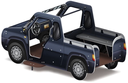 Джип пикап Металлик - Беседка машинка - МФ 10.03.10-11, фото 2