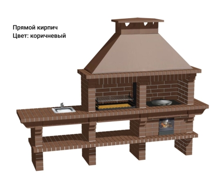 Печь Аристократ 730 Прямоугольный кирпич красный , фото 11