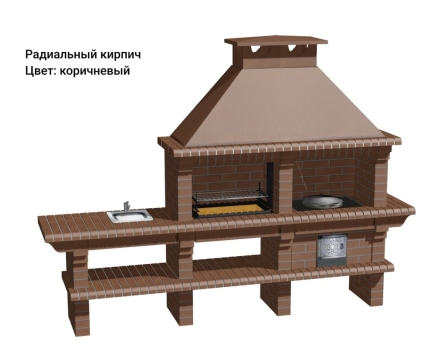 Печь Аристократ 730 Прямоугольный кирпич красный , фото 9