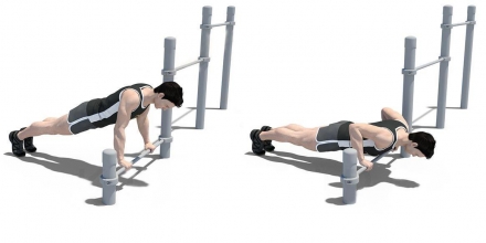 Низкие жерди параллельные для занятий воркаутом, фото 2