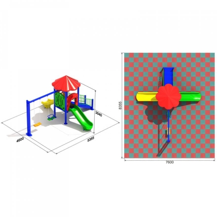 Детская игровая площадка Сочетание 2.3, фото 3
